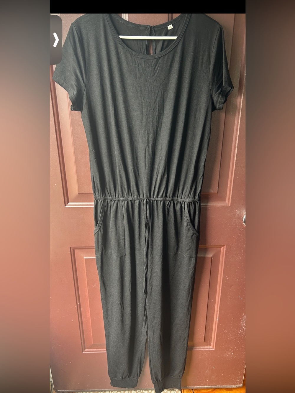 NWOT - ANRABESS Short-Sleeve Jumpsuit with Elastic Waist and pockets. - Picture 5 of 6